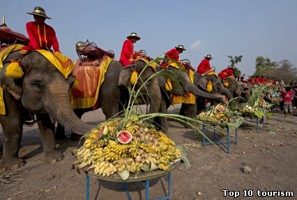 Праздник слонов в Тайланде