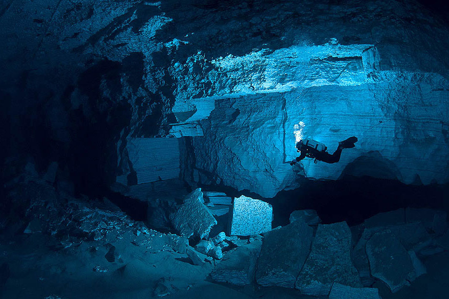 Ординская подводная пещера. Пермский край